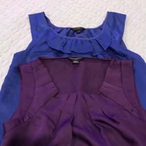 2 Women’s Banana Republic Sleeveless Work Tops XS